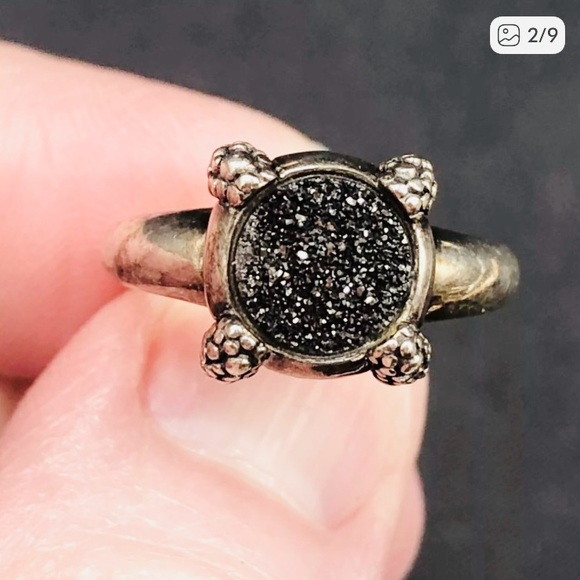 Michael Dawkins Sterling Silver Druzy Ring - Picture 2 of 10